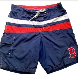 Boston Red Sox Board Swim Shorts Men's Size Large Genuine Merchandise MLB